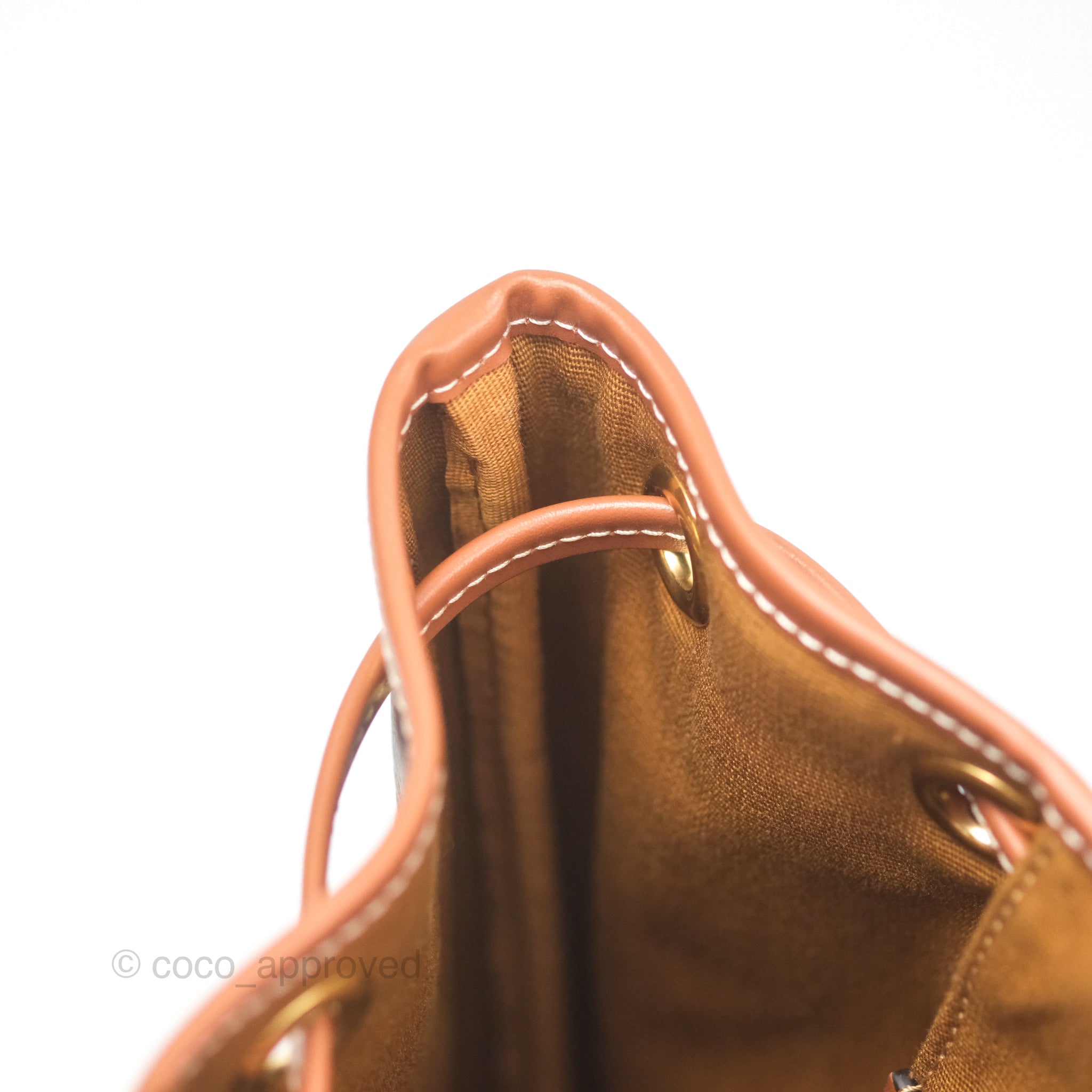 Celine Medium Folco Backpack in Triomphe Canvas & Calfskin Leather - Stylish Designer Backpack for Women, Work, Travel & Everyday Use