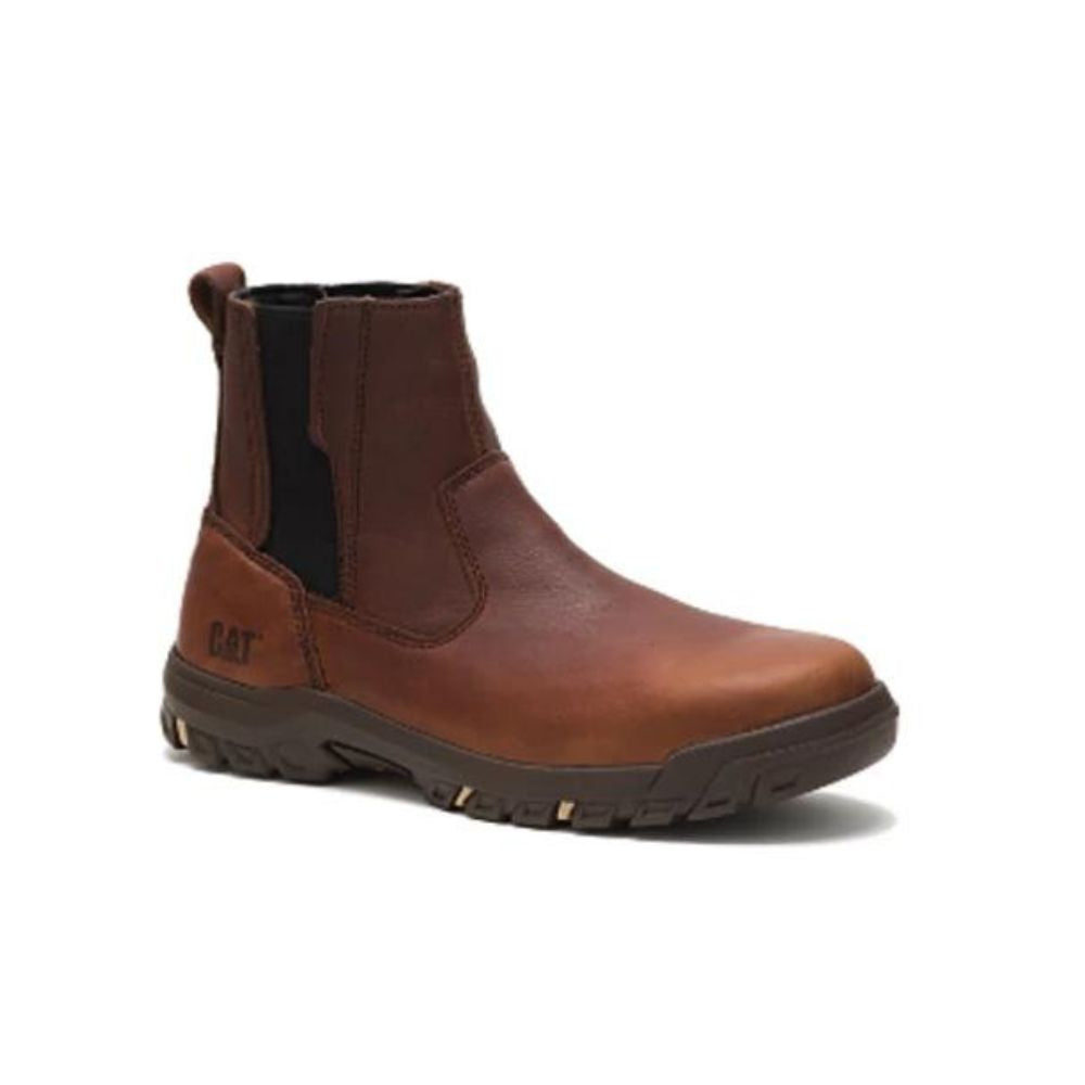 CAT Abbey Women's 6 Slip-On Steel Toe Work Boots 310912 - Nubuck Leather, Comfortable & Durable Safety Shoes for Construction, Warehouse & Outdoor Work