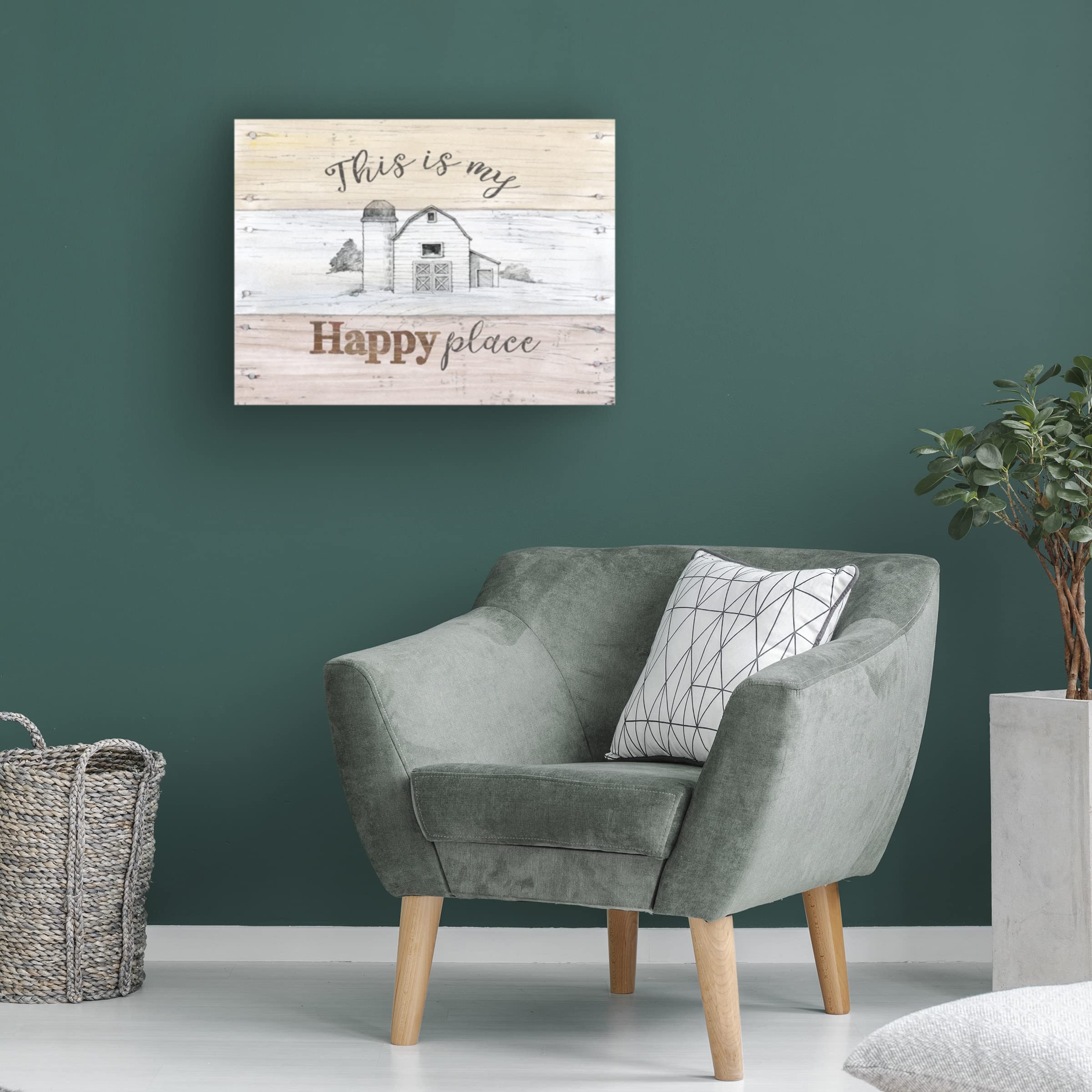 Beth Grove 'Farmhouse III' Canvas Wall Art - Handmade Farmhouse Decor for Living Room, Bedroom & Office - Trademark Fine Art