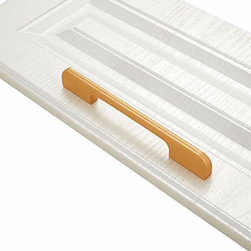 Premium Aluminum Alloy Cabinet Handles - 8 Pack Gold Kitchen & Furniture Drawer Pulls (7 Inch) for Cabinets, Dressers, Nightstands & Bedroom Furniture - Elegant Hardware Upgrade for Home Decor