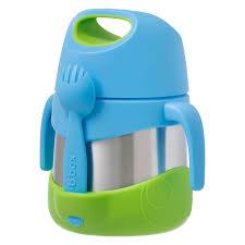 b.box Insulated Food Jar - Ocean Breeze | Leak-Proof Stainless Steel Kids Lunch Box | Perfect for School, Picnics & Travel | BPA-Free & Thermal Insulation