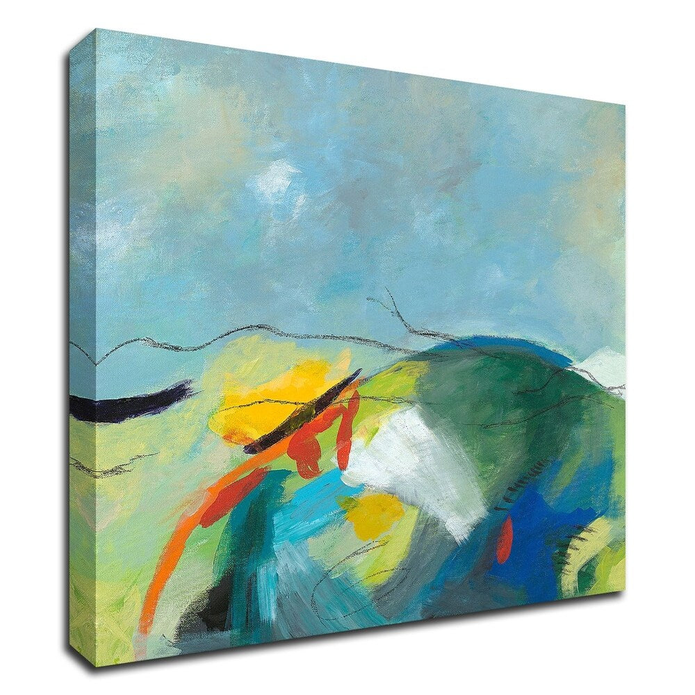 Alpine No. 2 by Jan Weiss - Premium Canvas Wall Art Print - Framed & Ready to Hang - Perfect for Living Room, Bedroom, or Office Decor