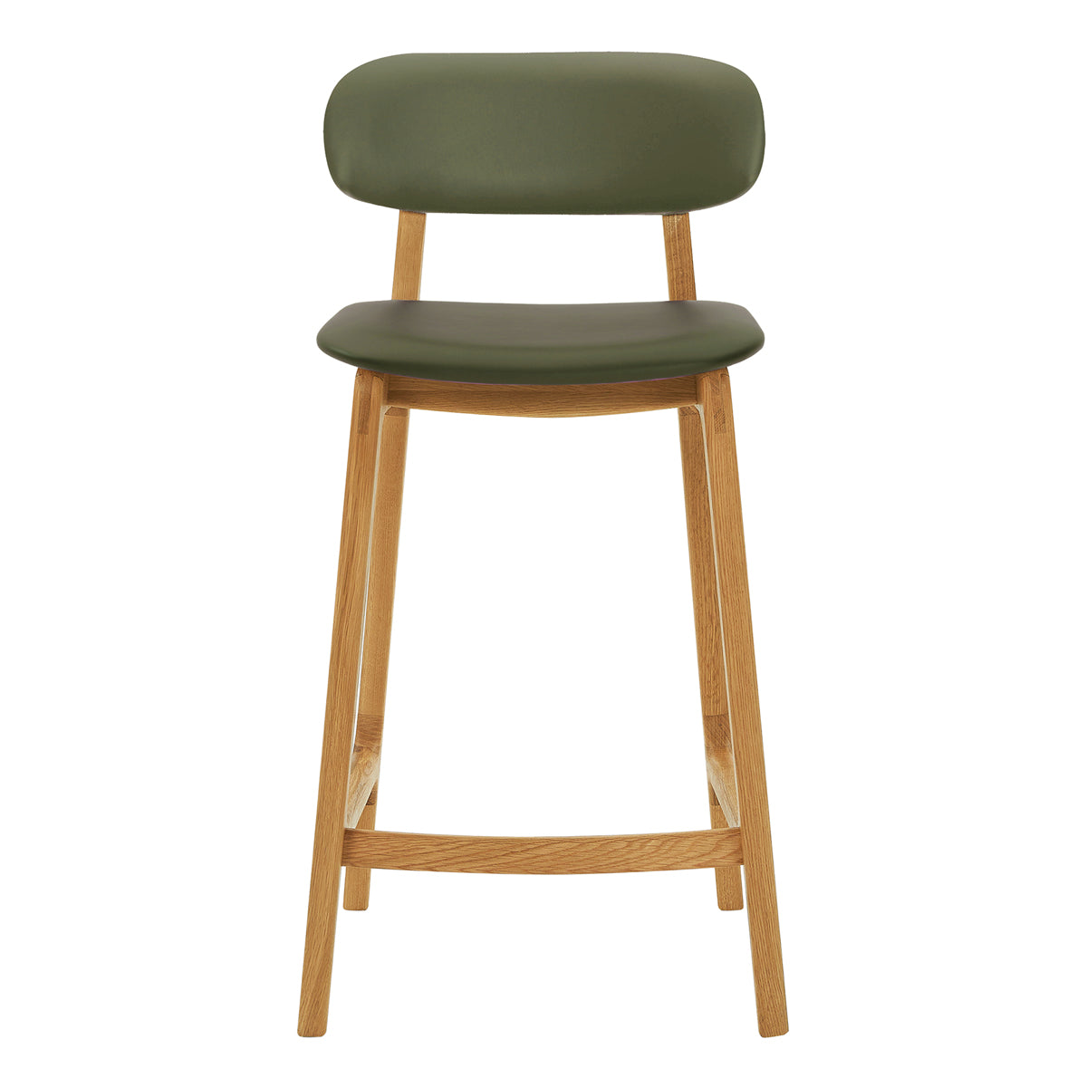Premium Alaska Leather Bar Stool - Handcrafted Genuine Leather Counter Height Stool for Kitchen Island, Home Bar & Dining Room - Modern Rustic Decor with Adjustable Height & Comfortable Backrest