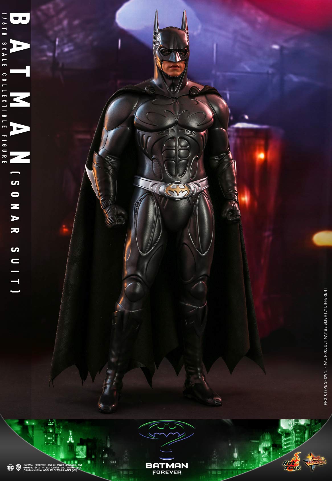Hot Toys 1:6 Scale Batman Sonar Suit Action Figure - Batman Forever Movie Collectible, Multicolor - Perfect for Display, Gifts & DC Comics Fans