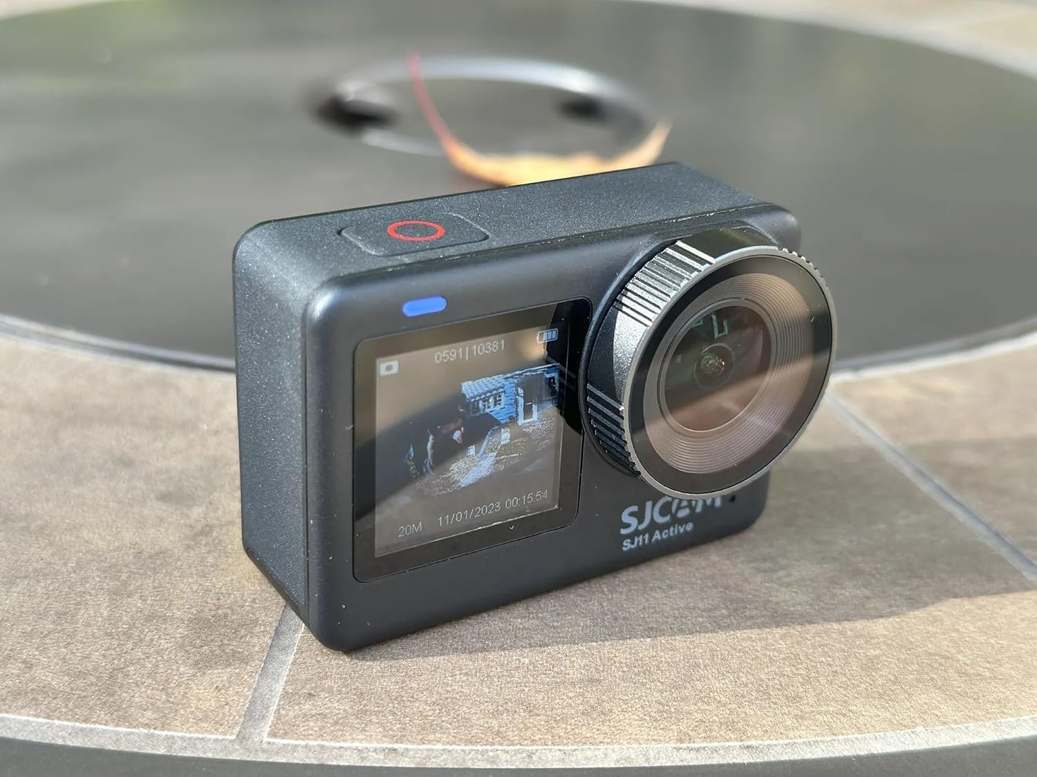 SJCAM SJ11 4K Waterproof Action Camera with OIS+EIS Stabilization - 98ft Underwater, Motorcycle Helmet Mount, Ultra Wide FOV & Active HDR, 5G WiFi, Remote Control - Perfect for Surfing, Skiing, Cycling & Extreme Sports Adventures