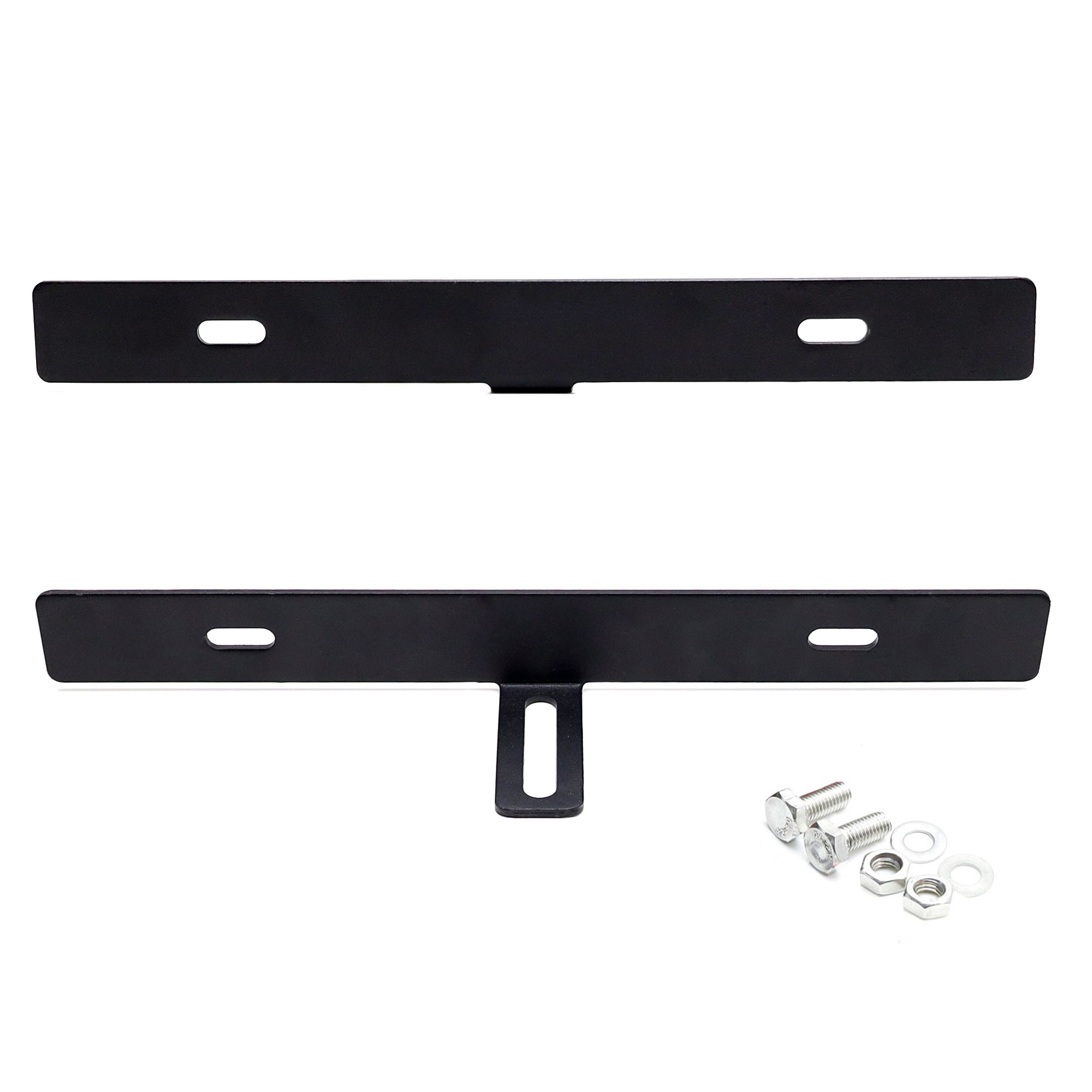 EZ Mount License Plate Relocation Bracket for Jeep Wrangler & Ford Bronco/F150/F250 - Off-Road & Street Legal Solution for Front Bumper Customization