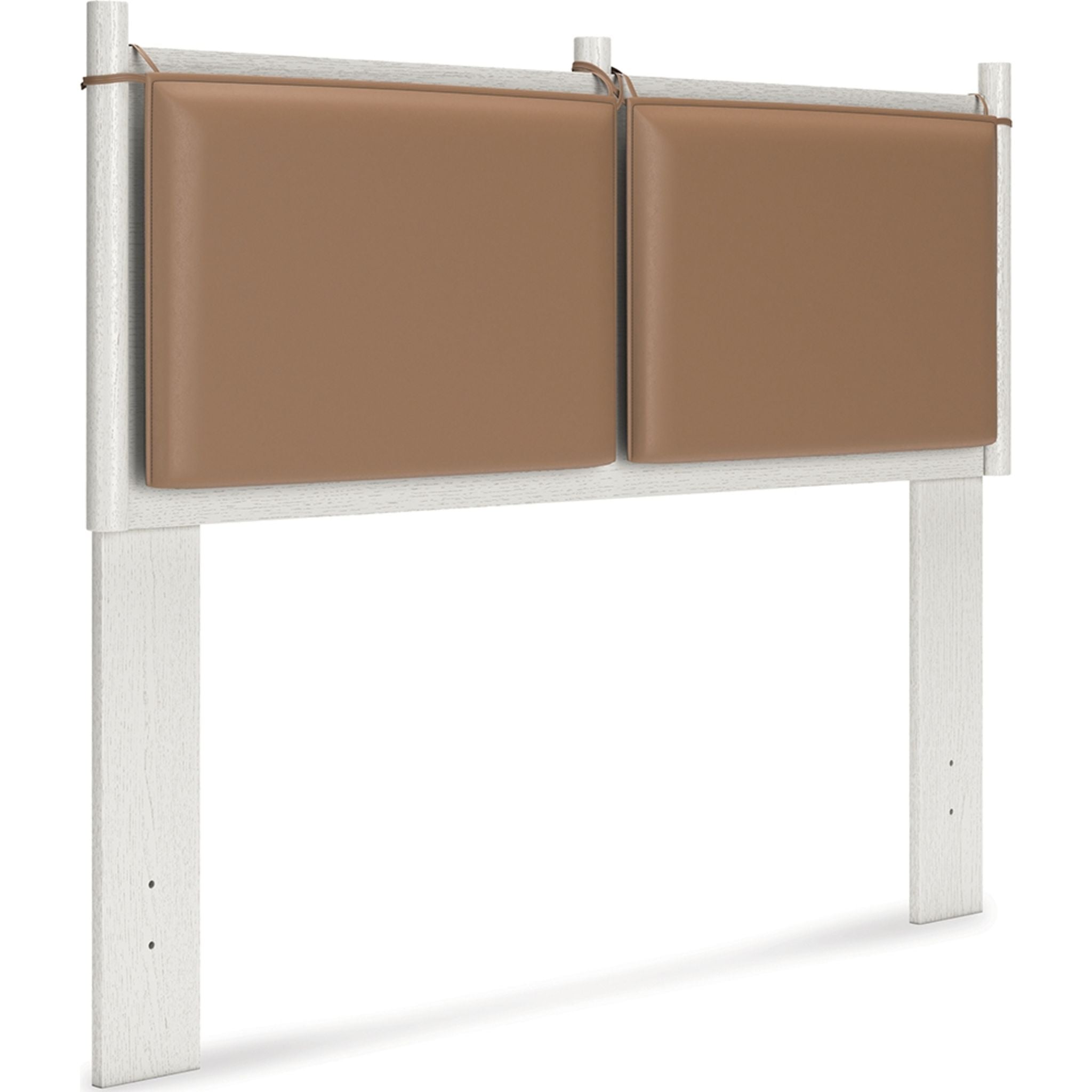 Aprilyn Full Panel Headboard - White Upholstered Bed Frame Headboard for Queen & King Size Beds | Modern Bedroom Decor & Home Styling