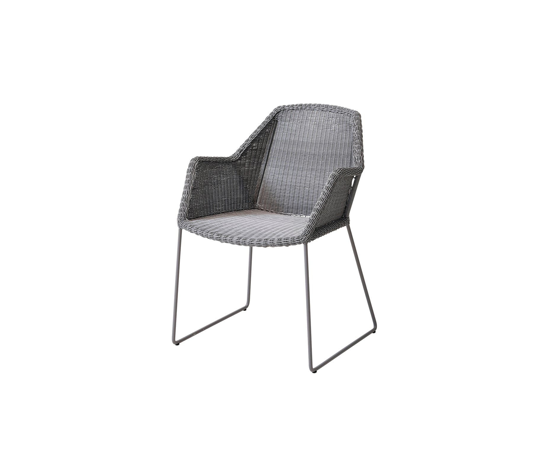 Breeze Outdoor Dining Weave Chairs Set of 2 - Lightweight Patio Furniture for Backyard, Poolside & Garden - Weather-Resistant Wicker Dining Chairs with Cushions