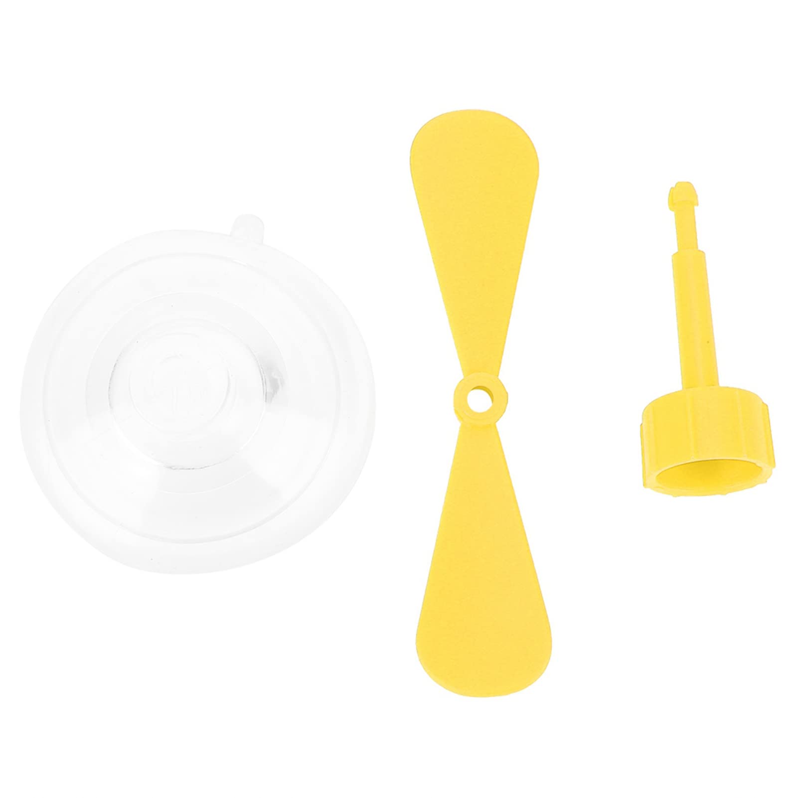 Motorcycle Helmet Suction Cup - Yellow Rubber Propeller for Bike Helmets - Perfect for Decoration & Storage