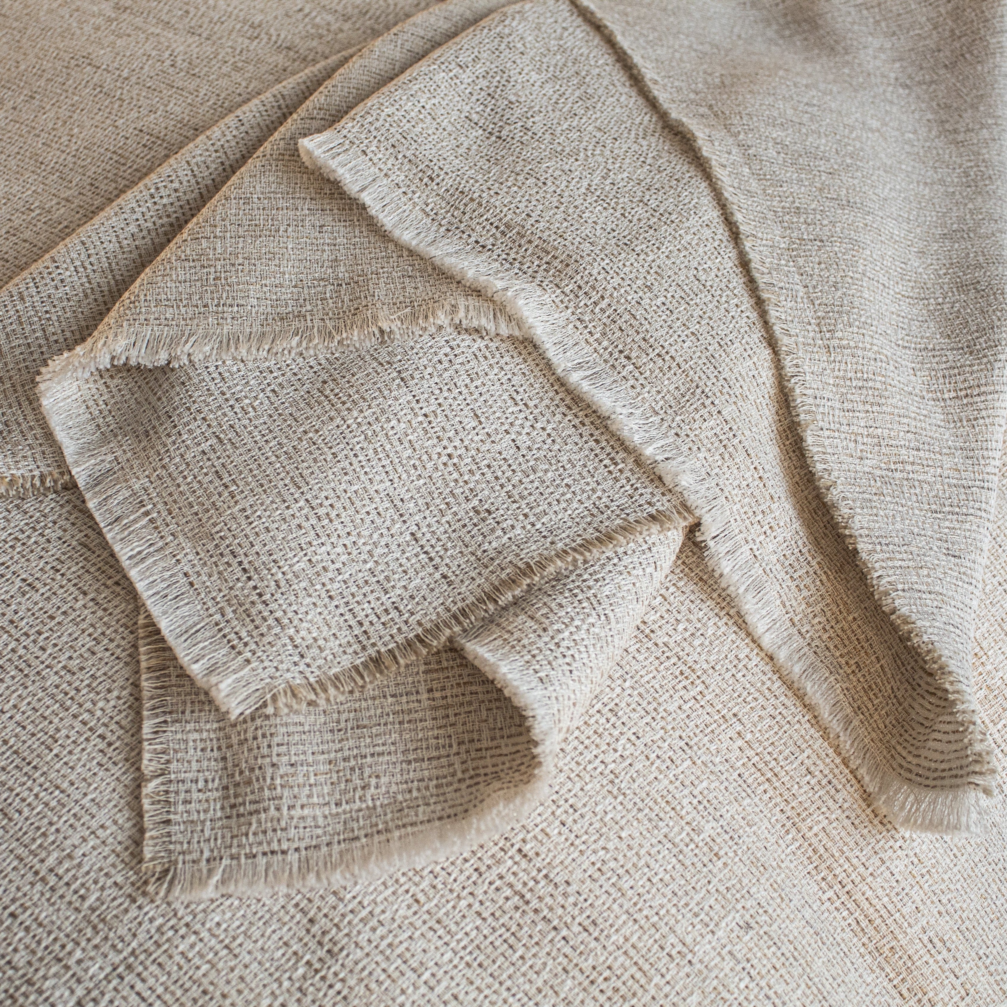 Macau Raw Edge Throw Blanket - Soft & Cozy Handwoven Cotton Decorative Throw for Couch, Bed, Sofa - Perfect for Living Room, Bedroom, and Home Decor