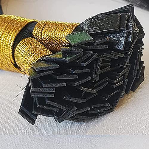 Black Brown Human Hair U-Tip Extensions 24