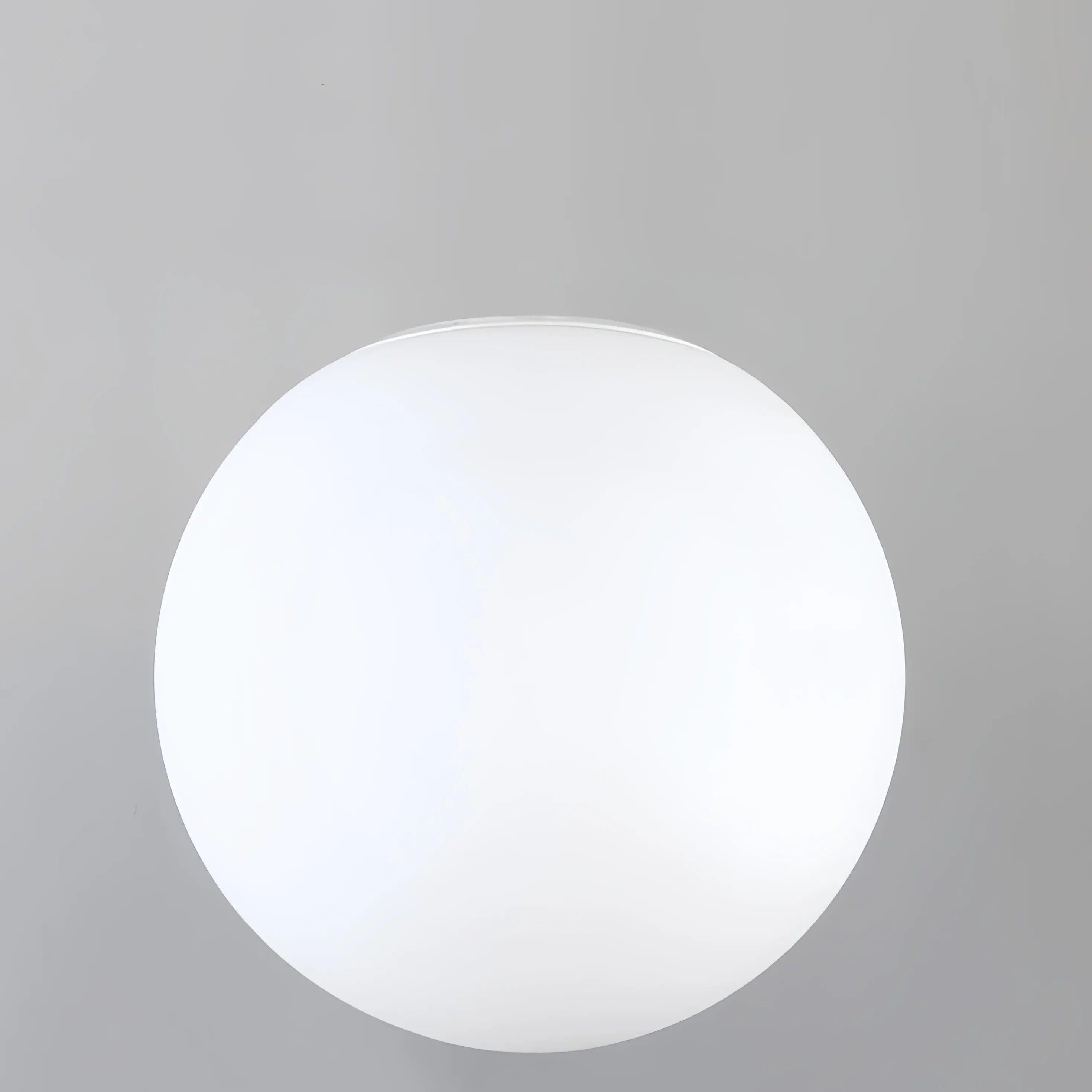 Modern White Spherical Glass Ceiling Light Fixture for Hallway, Living Room & Bedroom - Elegant LED Lighting for Home Decor
