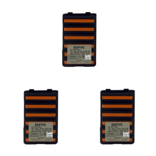 Synergy Digital 2-Way Radio Ni-MH Rechargeable Battery Pack - 7.2V 1650mAh Replacement for Yaesu VX177 & Vertex FNB-V57 (3-Pack) - Perfect for Emergency Communication, Outdoor Adventures & Security Teams