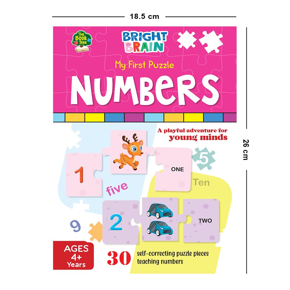 Majestic Book Club 30-Piece Jigsaw Puzzle for Kids Ages 3-6 | Educational Number Learning Toy (1-30) | Preschool STEM Math Game | Birthday Gift for Toddlers & Classroom Activity | Fun Early Childhood Development Puzzle