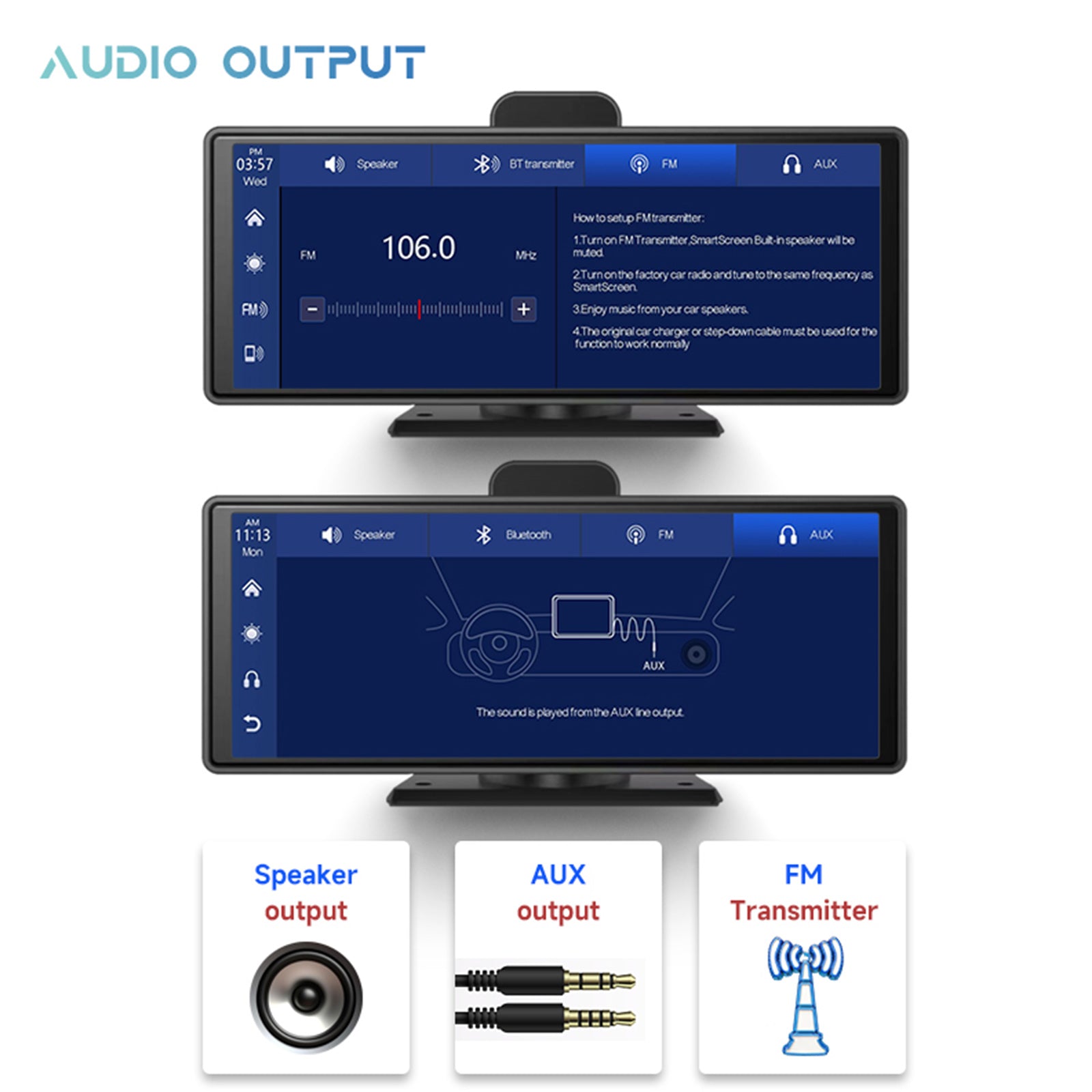 10.26 Inch Smart Screen DVR with NTSC System for RV, Truck & Bus - HD Rear View Backup Camera for Safe Parking & Driving Assistance