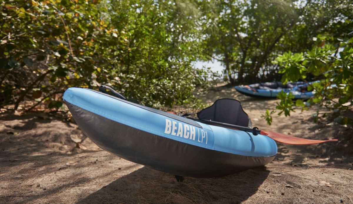 LP1 Kayak Package - Lightweight & Durable Inflatable Kayak for Beach & River Adventures - Perfect for Fishing, Camping & Outdoor Recreation