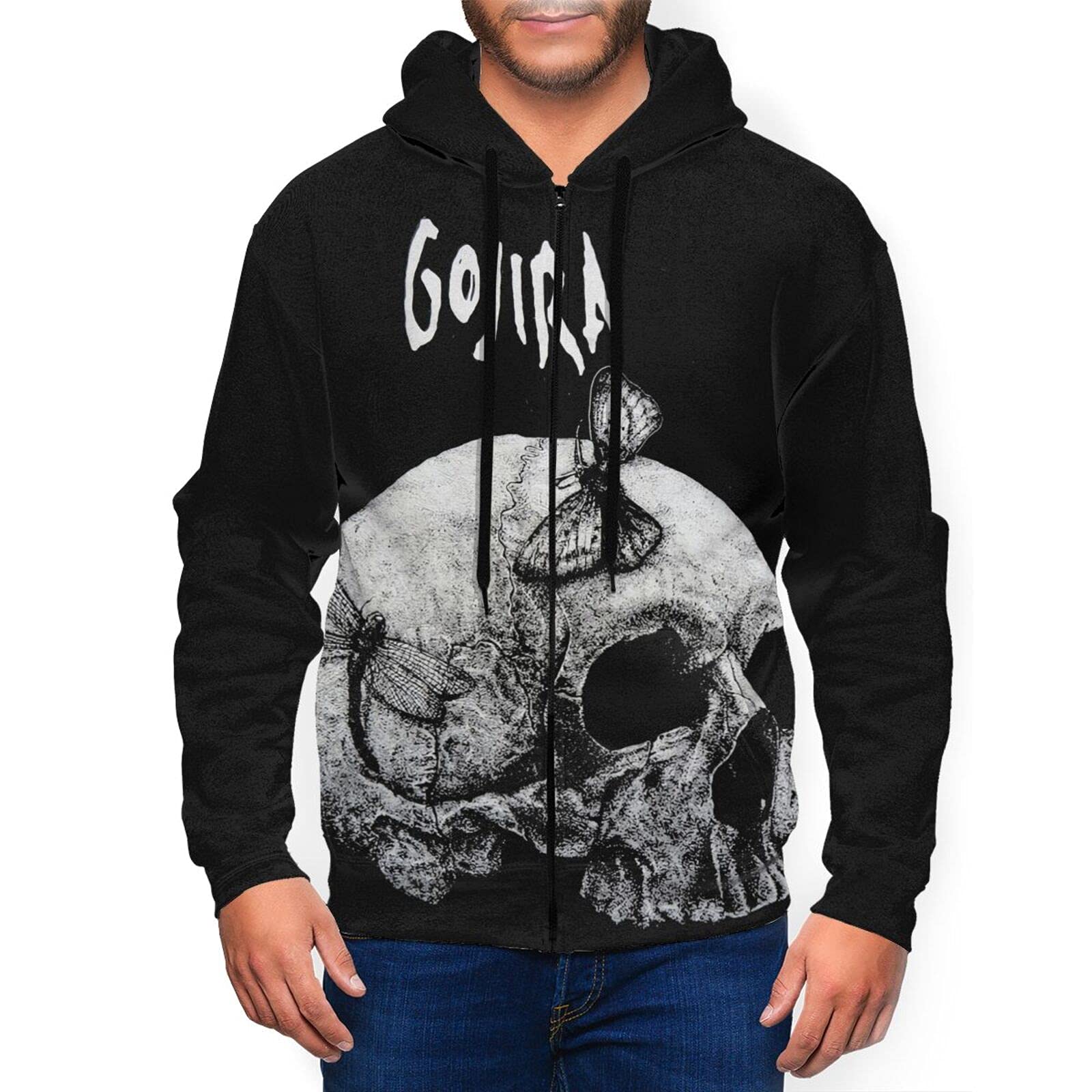 Gojira Men's Loose Fit Sweatshirt for Outdoor Sports, Travel & Casual Wear - Comfortable Pullover for Hiking, Gym & Everyday Use