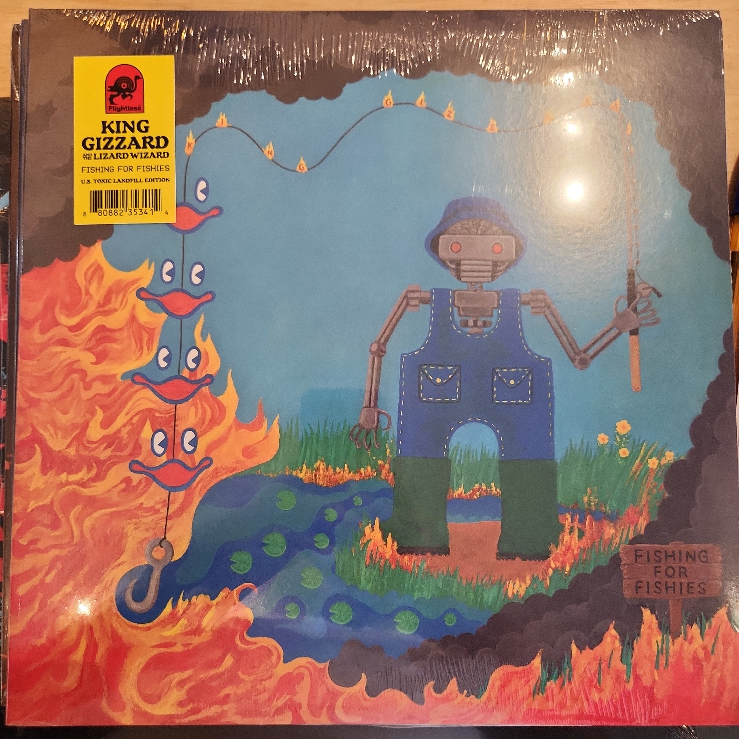King Gizzard & The Lizard Wizard - Fishing for Fishies Vinyl LP Record | Psychedelic Rock Music Album for Collectors & Audiophiles | Perfect for Home Listening & Vinyl Collections