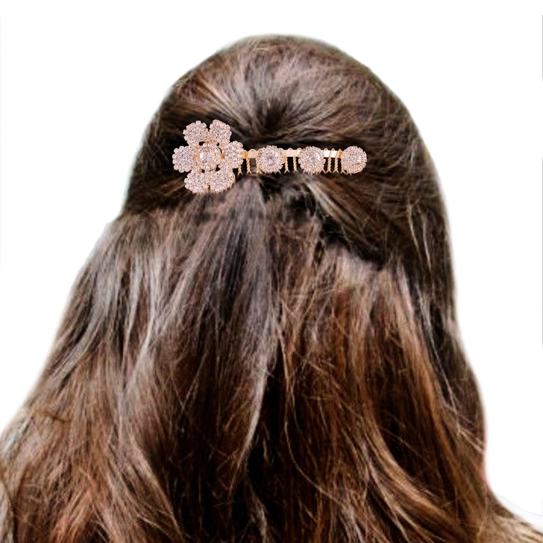 ACCESSHER Bridal Hair Accessories - Elegant Hair Clip, Comb Pin & Jooda Pin for Women & Girls (Pack of 1) | Perfect for Weddings, Parties & Special Occasions