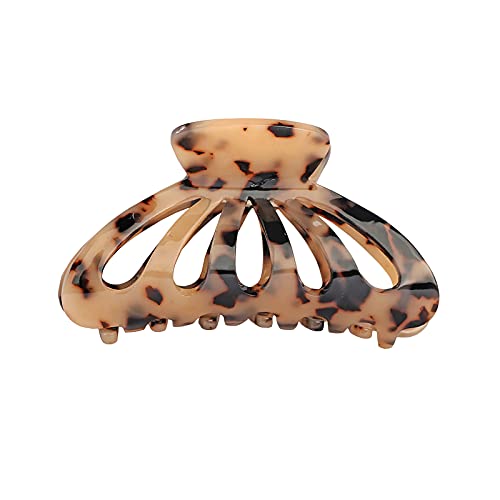 Shell Acrylic Hair Clips for Women - Fashionable Hair Claw Clips & Hairpins for Ponytails, Buns & Everyday Hairstyles