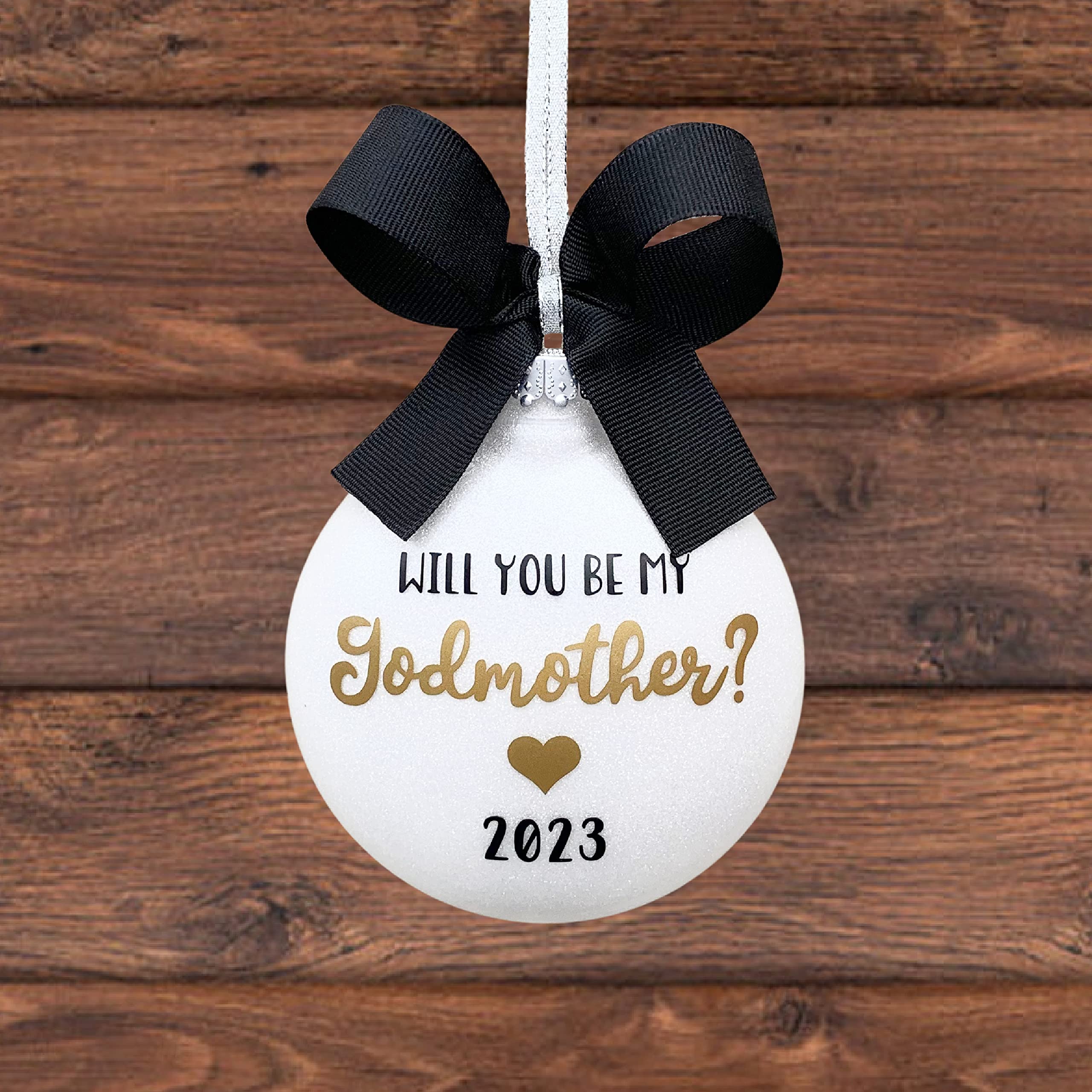 Will You Be My Godmother Ornament - Unique Godmother Proposal Gift - Personalized Keepsake for Christening, Baptism & Special Occasions