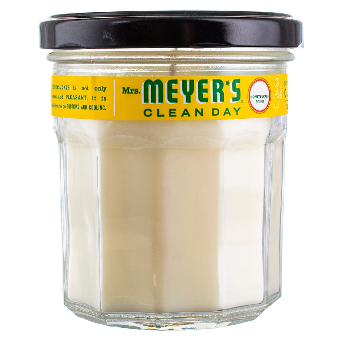 Mrs. Meyer's Clean Day Honeysuckle Aromatherapy Soy Wax Candle - 7.2 Oz (Pack of 2) with 35-Hour Burn Time & Essential Oils | Perfect for Relaxation, Home Decor & Stress Relief