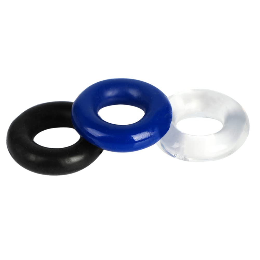 10 PCS Premium Stretchy Cock Rings for Men - Erection Enhancer & Delay Control Sex Toy - Perfect for Couples Play, Solo Use & Intimate Moments