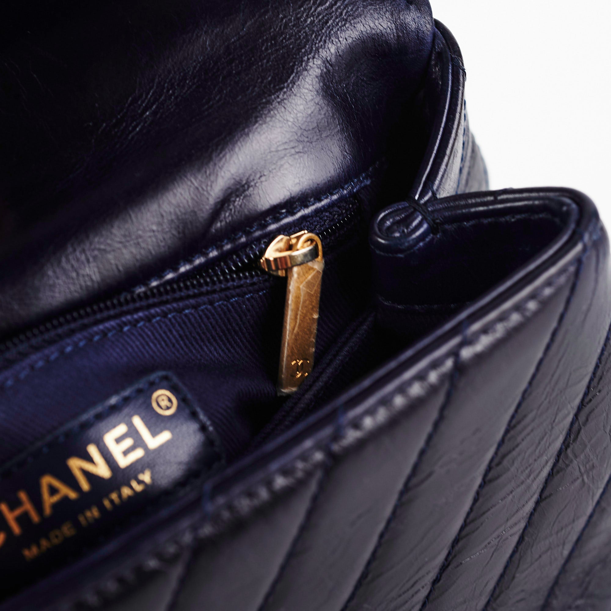 Chanel Small Coco Handle Bag in Dark Navy Blue - Luxury Crossbody Shoulder Bag for Women, Perfect for Work, Date Night & Special Occasions