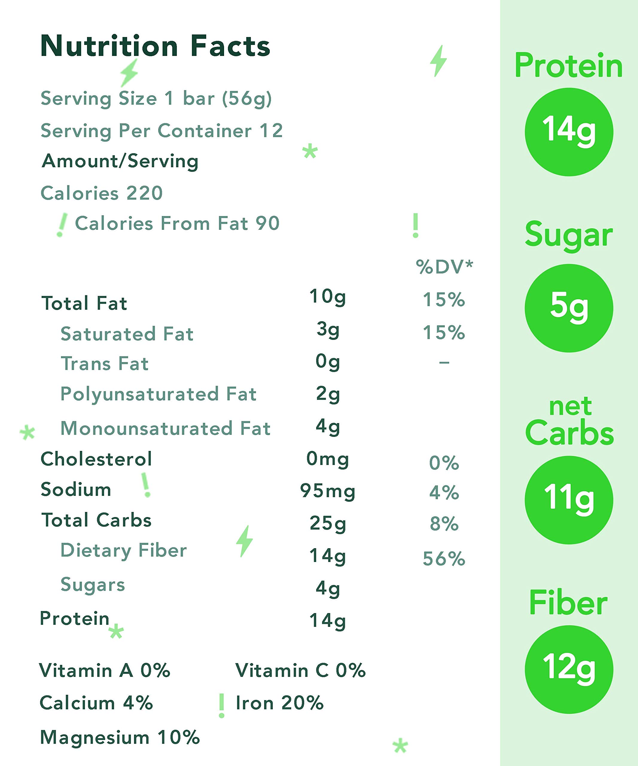 ALOHA Organic Plant-Based Protein Bar - Chocolate Chip Cookie Dough Flavor, 1.98 Oz (12 Pack) | Vegan, Gluten-Free, Non-GMO Snack for Workout Recovery, Healthy Breakfast & On-the-Go Energy
