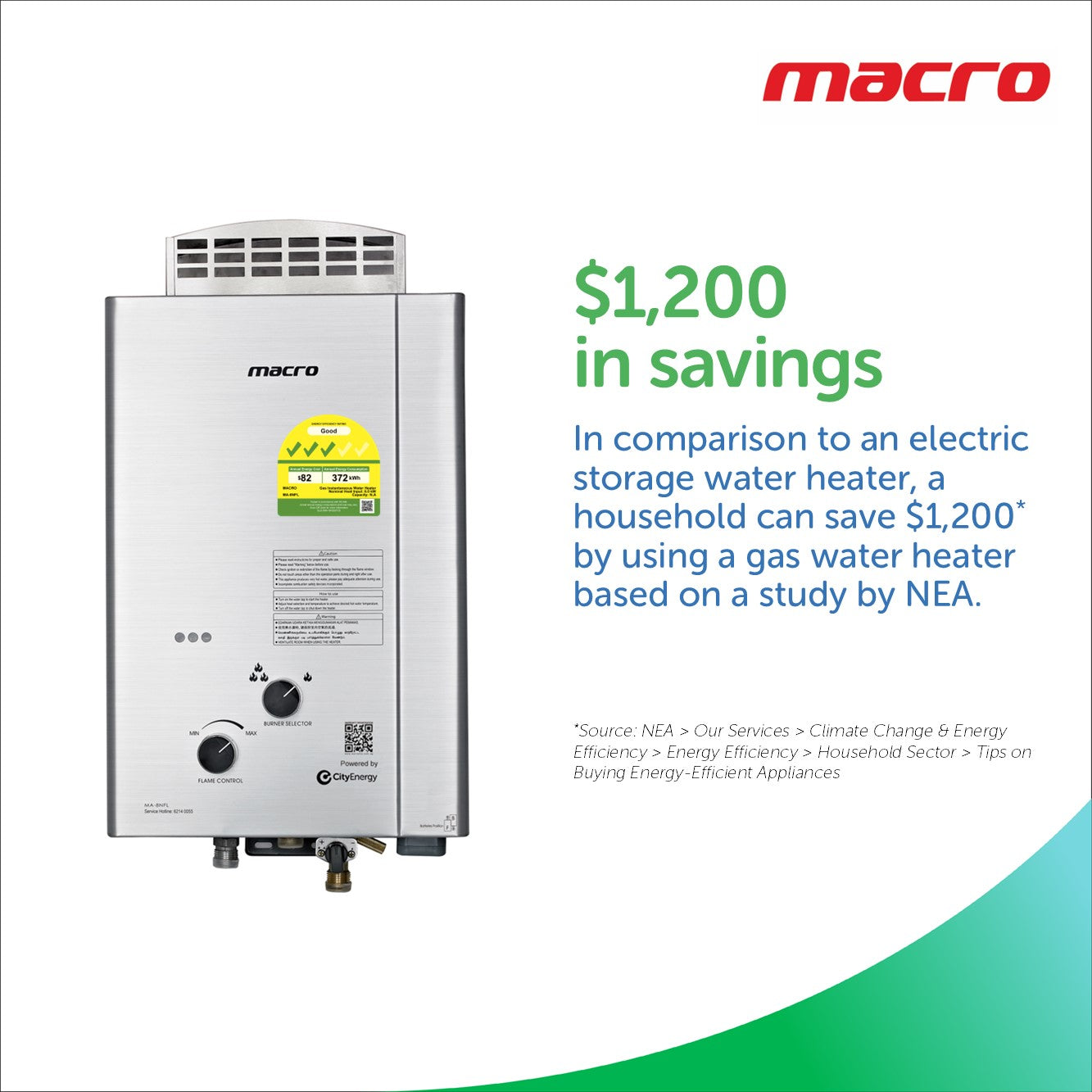 8NFL Gas Water Heater - High Efficiency Tankless Hot Water System for Home & RV Use | Instant On-Demand Hot Water for Showers, Sinks & Appliances
