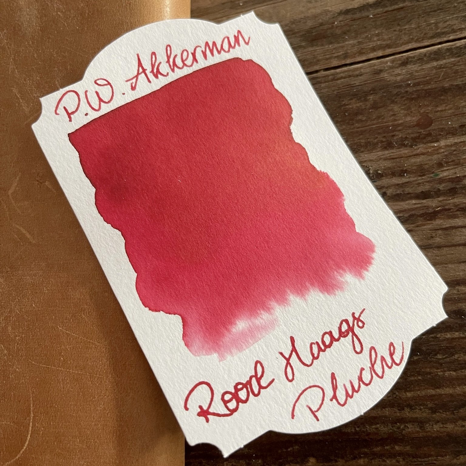 Akkerman Rood Haags Pluche Ink - Premium Fountain Pen Ink for Calligraphy & Writing - Ideal for Journals, Letters, and Artistic Projects