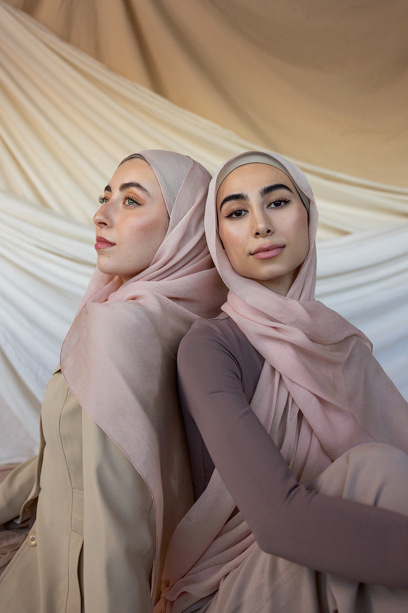 Pink Petal Silk Chiffon Scarf - Lightweight & Elegant Women's Fashion Accessory for Parties, Weddings & Everyday Wear