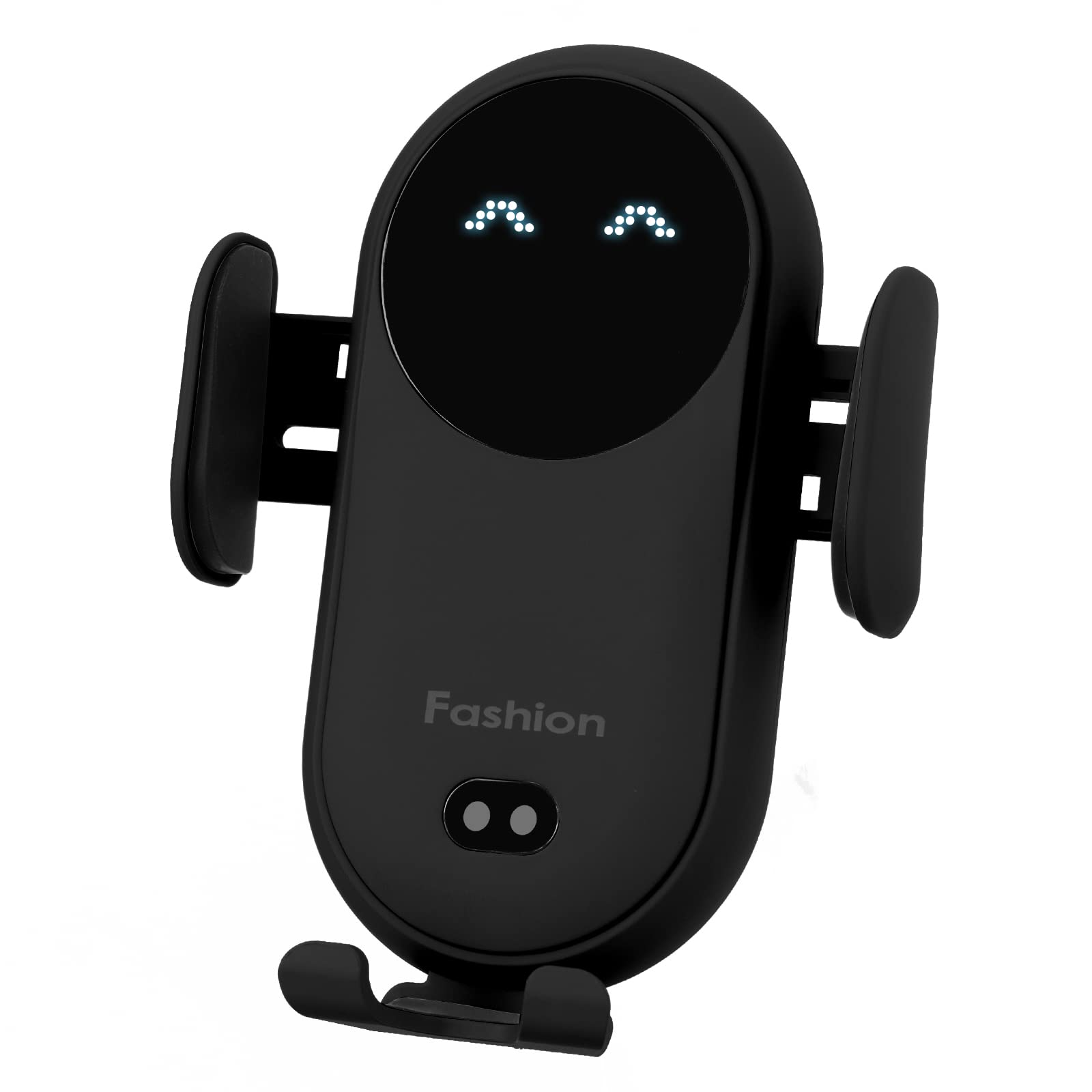 Wireless Car Charger & Phone Mount - Smart Sensor Air Vent Holder with Auto Clamping, Compatible with iPhone 13/12/11/XS/XR/8 & Samsung S22/S21/S20/Note 20 - Perfect for Hands-Free Charging & Navigation (Black)