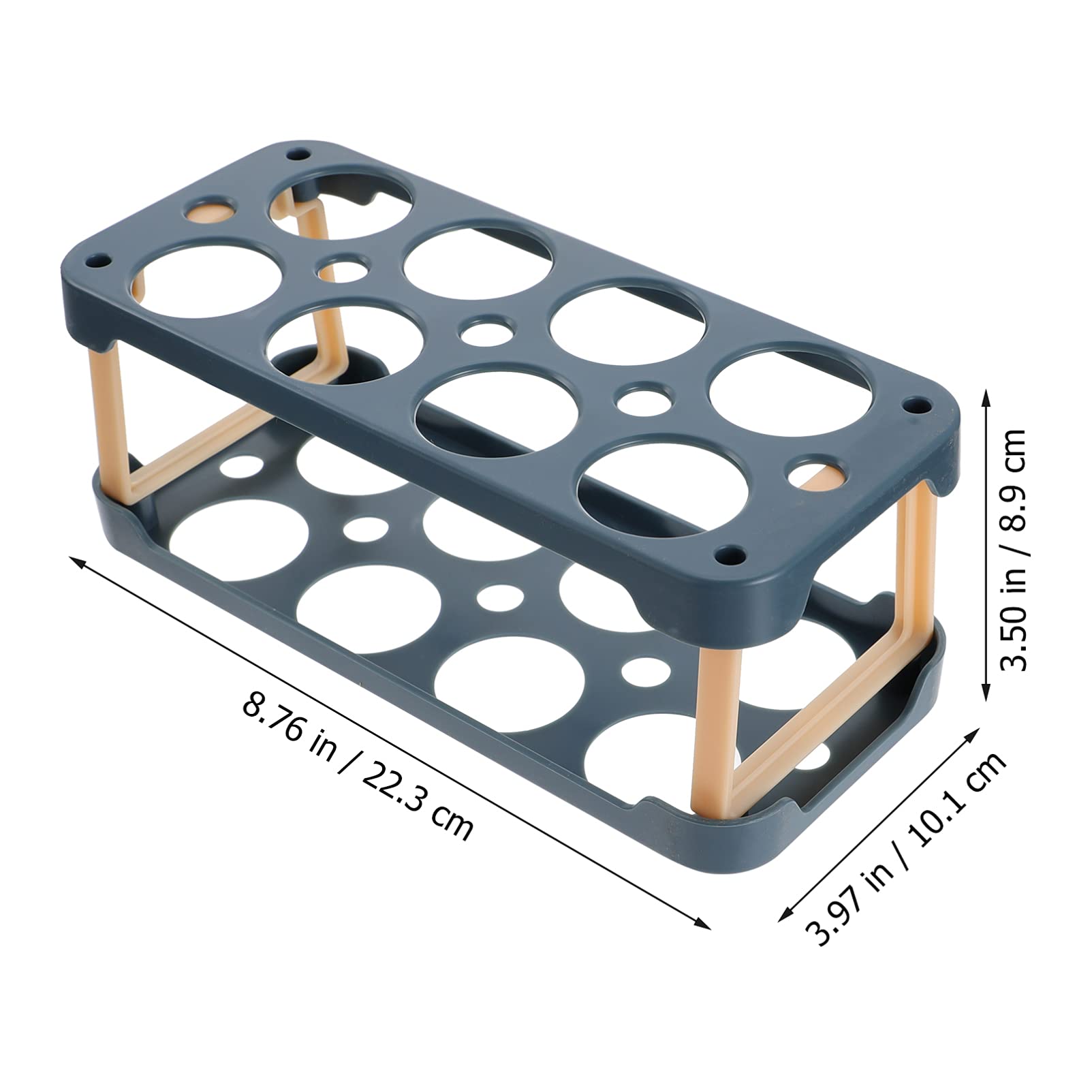 Clear Plastic Egg Carton for Refrigerator - Easter Egg Storage Container with Lid for Home Kitchen