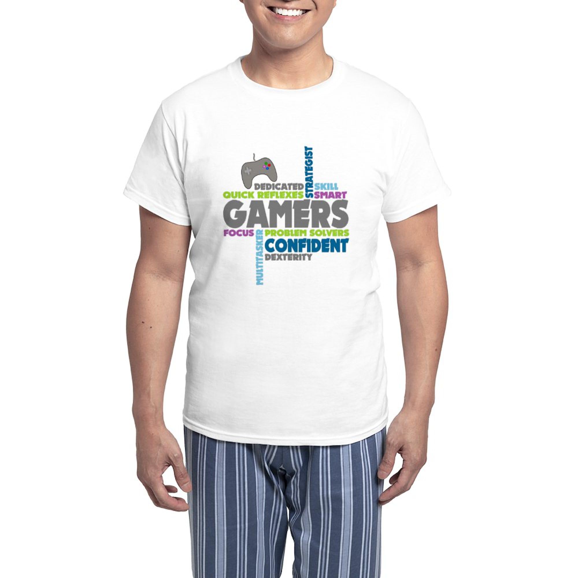 Gamers Pajama Set for Men - Comfortable Lightweight Sleepwear with Fun Novelty Design | Perfect for Gaming Nights, Lounge Wear & Sleepovers