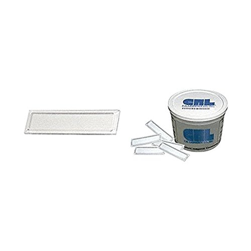 CRL FP88BX Clear Showcase Stick-On Finger Pulls - Bulk 100 Pack for Display Cases, Cabinets & Retail Fixtures - Easy Installation & Durable Design