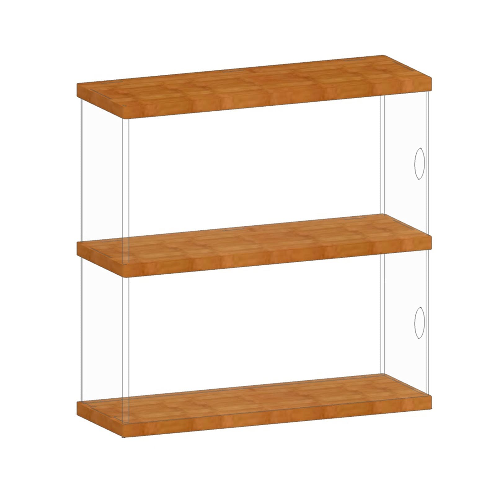 Solid Wood Acrylic CD Storage Box with Tape Display Rack - Dust-Proof Album Organizer for Desktop - 2 Sizes (11.8 x 3.9 x 10.6 inches) - Perfect for Home, Office & Music Studio Organization