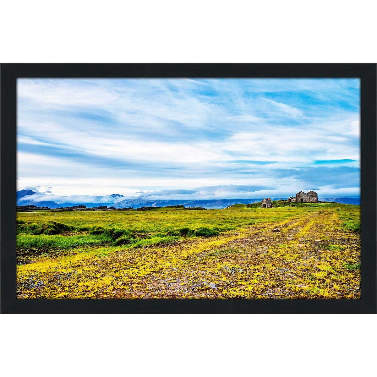 Abandoned Farm Landscape Print on Acrylic - Horizontal Wall Art for Rustic Home Decor, Office & Farmhouse Style Interior Design