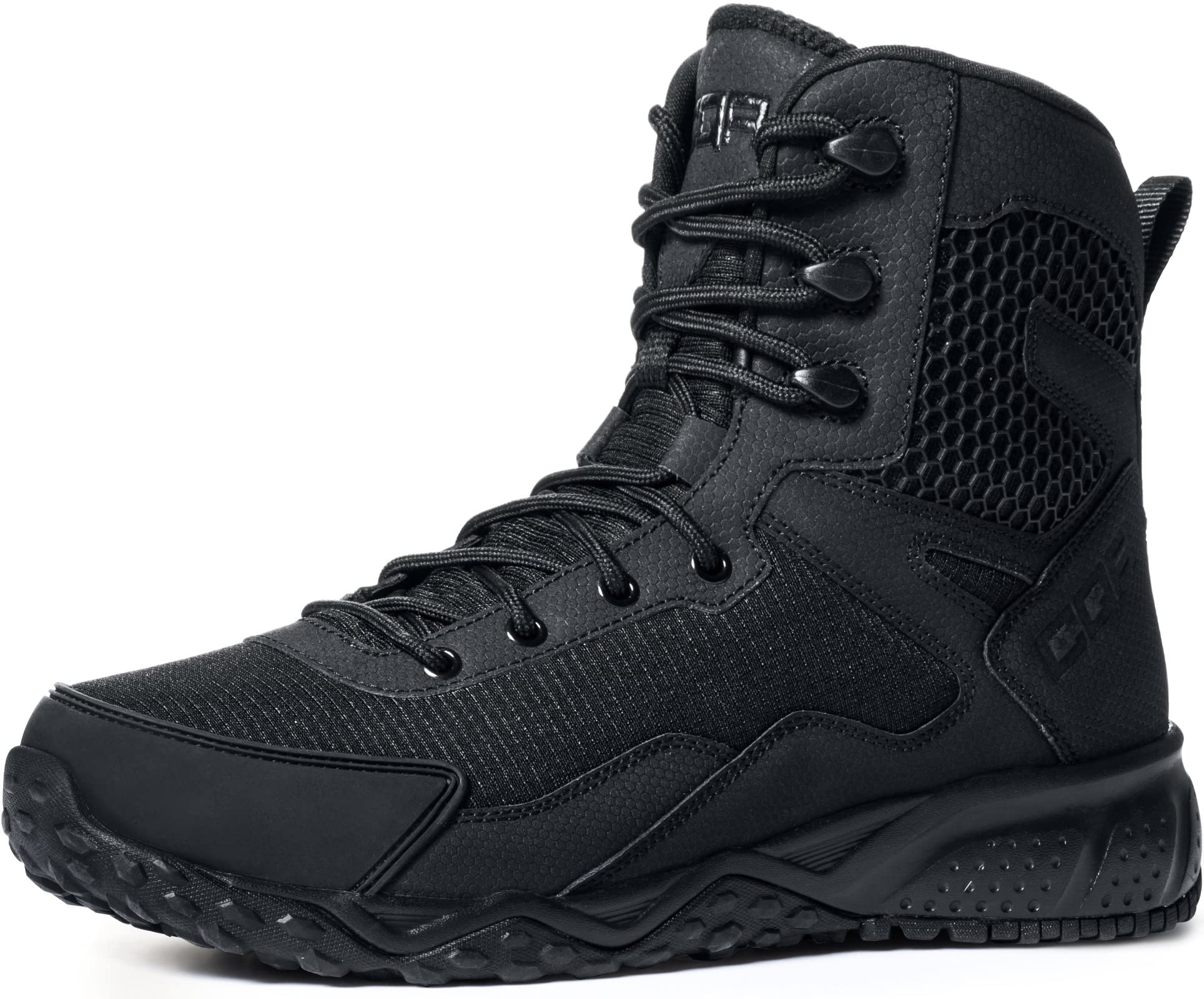 CQR Men's Military Tactical Boots - Lightweight 6 Inch Combat Boots for Outdoor, Hiking & Work | Durable EDC Tactical Footwear for Army, Police & Security Professionals