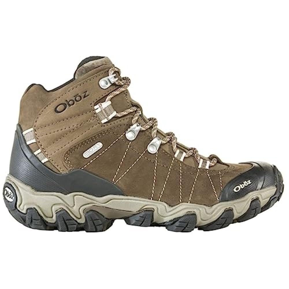 Oboz Women's Bridger Mid B-DRY Waterproof Hiking Boots - Lightweight & Durable for Outdoor Adventures, Trail Walking & Backpacking