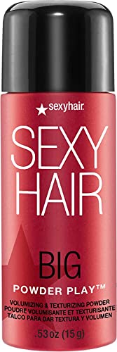 SexyHair Big Powder Play Volumizing & Texturizing Powder - Invisible Hair Styling Powder for Instant Volume & Lift | Fragrance Free, Colorless Formula | Perfect for Fine, Flat Hair & Updos