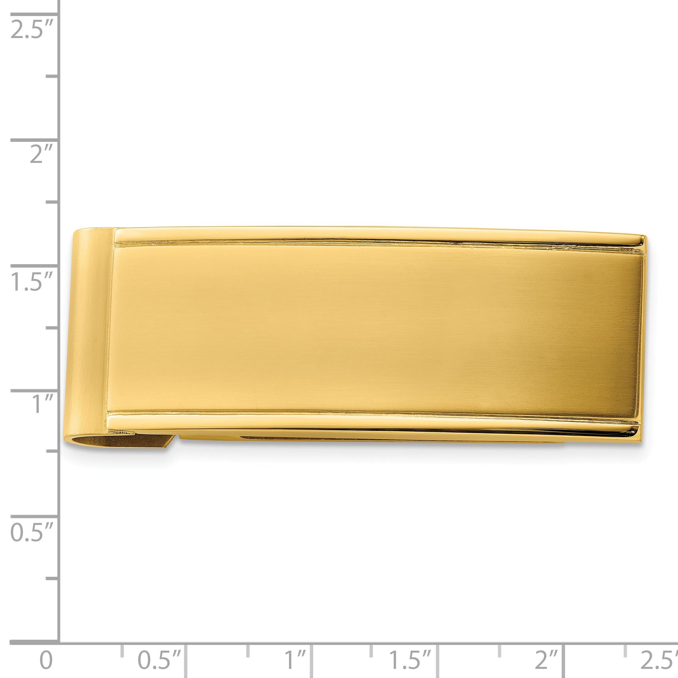 FindingKing Engravable Stainless Steel Gold Plated Money Clip for Men - Perfect for Gifts, Weddings & Business Accessories