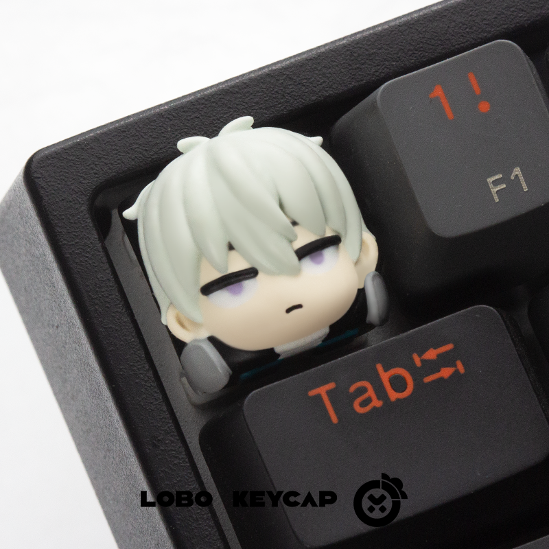 Kaiju No. 8 Custom Resin Art Keycaps - Anime Themed Mechanical Keyboard Keycaps for Gaming & Typing Enthusiasts - Perfect for Custom Keyboards, PC Builds & Gift Ideas