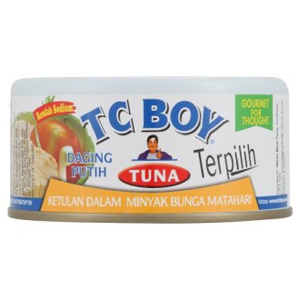 Premium TC Boy Choice Solid White Tuna in Sunflower Oil - 180g (6.3oz) x 12 Cans Pack - High Protein, Keto & Paleo Friendly - Perfect for Salads, Sandwiches & Healthy Meal Prep