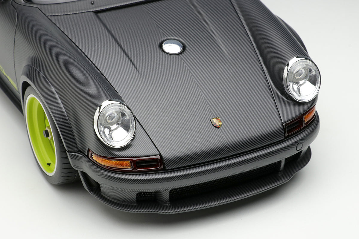 Eidolon 1:18 Scale Porsche Singer 911 DLS 2022 Diecast Model Car - Matte Visible Carbon Finish | Collectible Display for Car Enthusiasts & Home Office Decor
