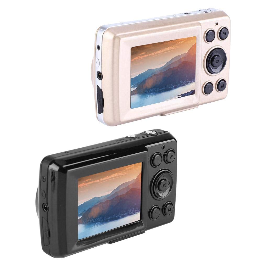 Lyrlody 16MP 720P HD Compact Digital Camera - 2.4 Inch LCD Screen, Portable Video Camera for Vlogging, Travel & Family (Gold, 9.5 x 5.5 x 2.5 cm) - Perfect for Beginners, Kids, Seniors & Everyday Photography