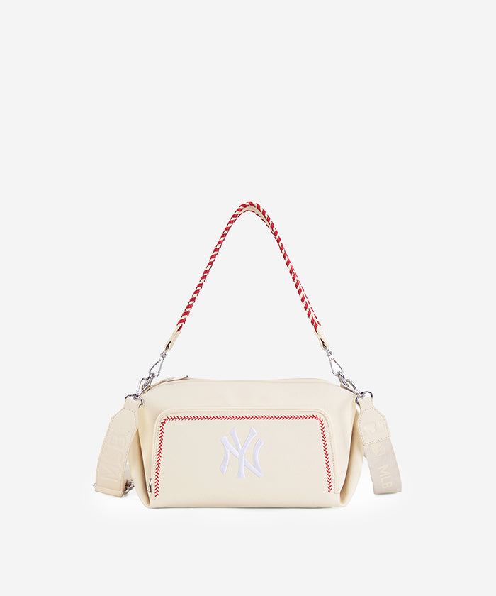 MLB New York Yankees Official Team Logo Crossbody Bag for Women & Men - Perfect for Baseball Games, Travel & Everyday Use