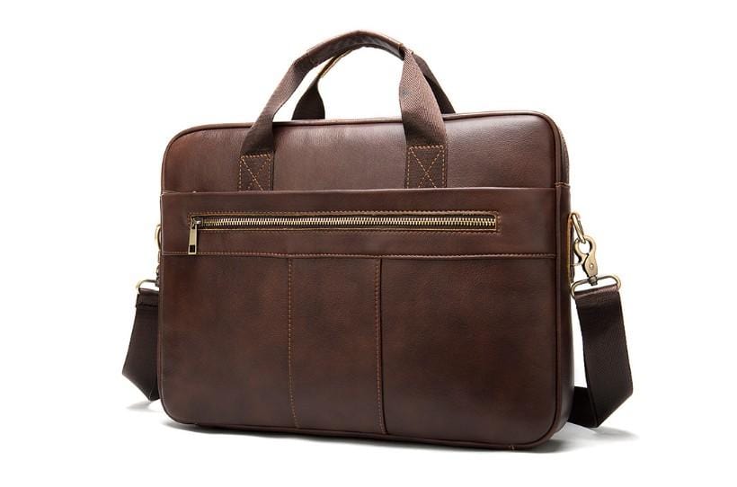 Premium Full Grain Leather Messenger Bag for Women & Men - Stylish Satchel Handbag for Work, Travel & Everyday Use