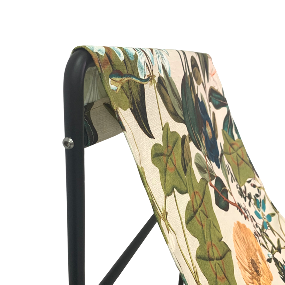 Stylish Coastal Designer Lounge Chair in Premium Denim - Perfect for Beach Houses, Patios, and Modern Living Rooms