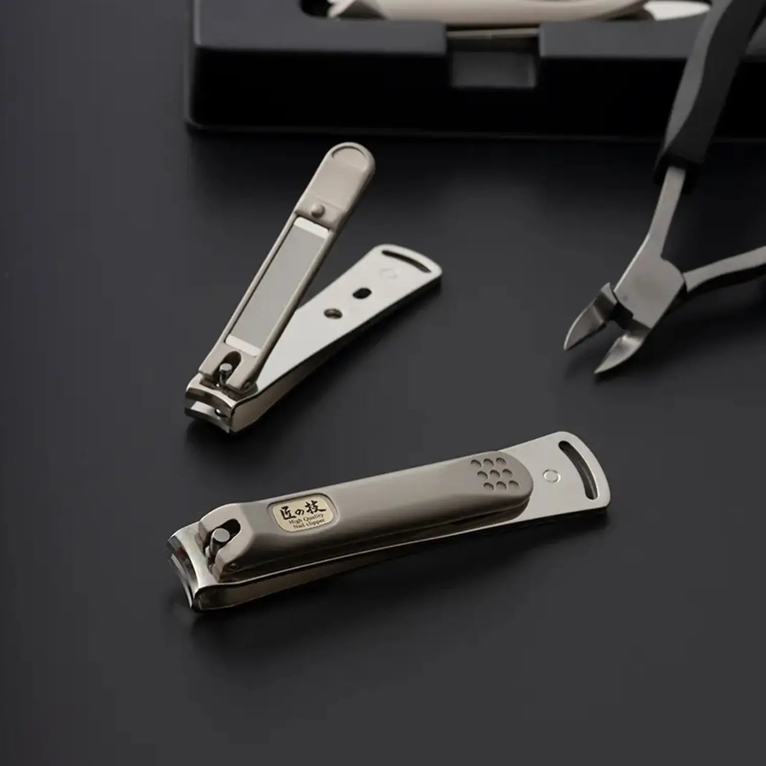 Premium Stainless Steel Nail Clippers - Green Bell Takuminowaza Professional Nail Trimmer for Men & Women - Perfect for Home, Travel, and Grooming Kits
